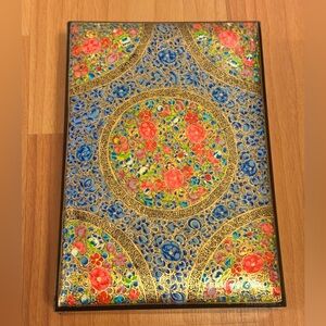 Elegant & Smooth Hand Painted Large Floral Art Kashmiri Paper Mache Jewelry Box